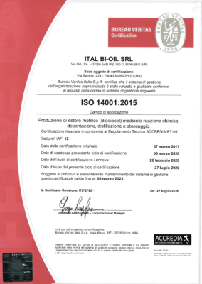 ITAL BI OIL SRL 14001 - 2015